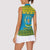 Rwanda Christmas Women Sleeveless Polo Shirt Coat Of Arms Noheli Nziza - Wonder Print Shop