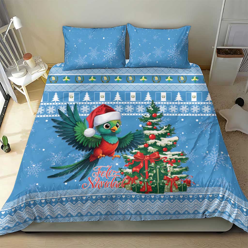 Guatemala Christmas Bedding Set Quetzal Feliz Navidad - Wonder Print Shop