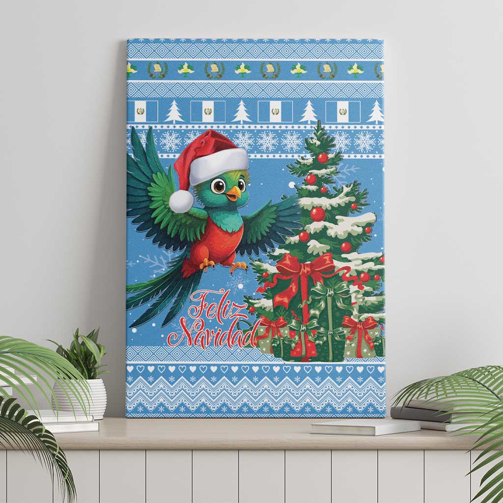 Guatemala Christmas Canvas Wall Art Quetzal Feliz Navidad - Wonder Print Shop
