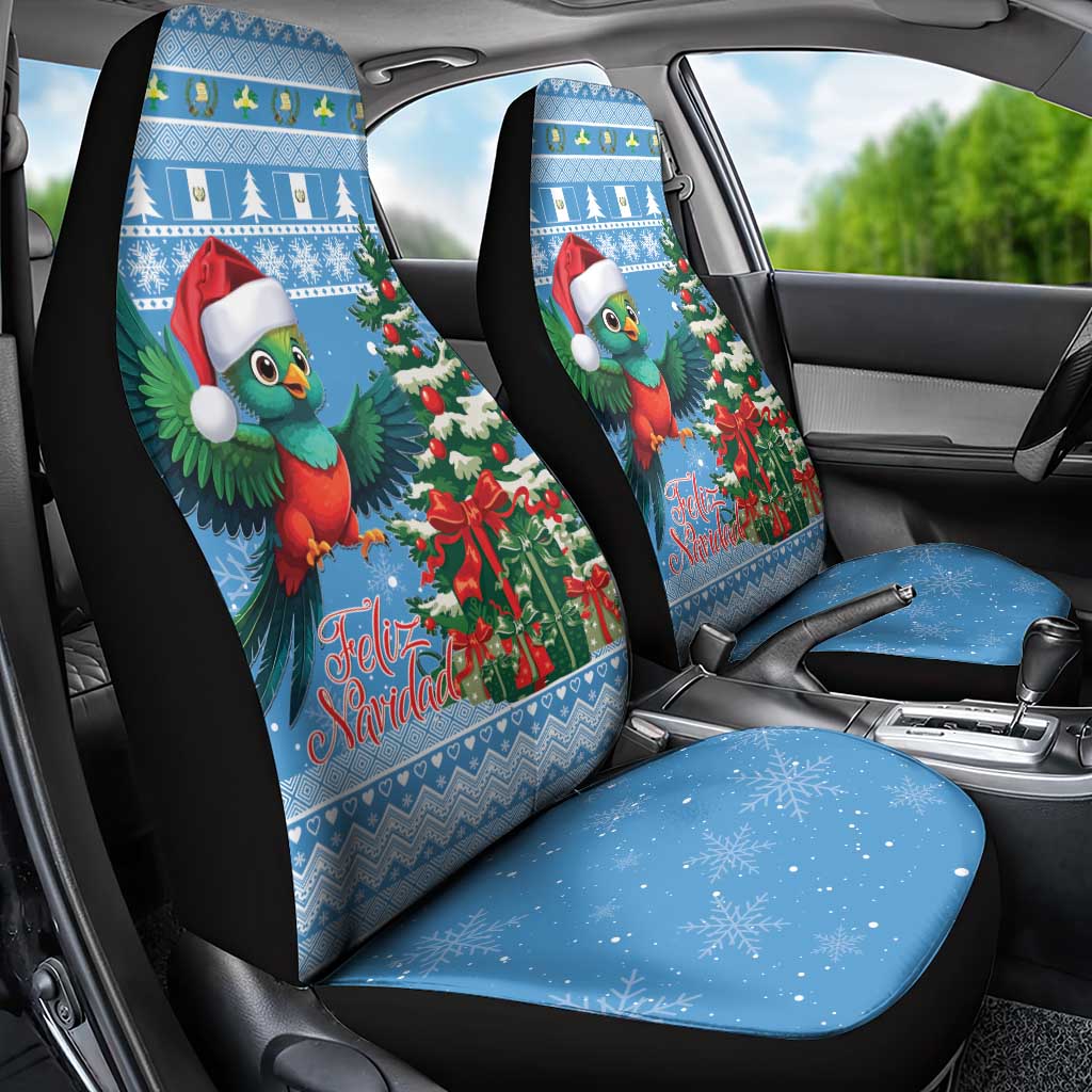 Guatemala Christmas Car Seat Cover Quetzal Feliz Navidad - Wonder Print Shop