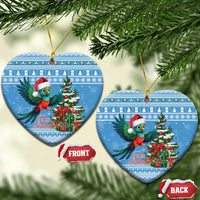 Guatemala Christmas Ceramic Ornament Quetzal Feliz Navidad - Wonder Print Shop