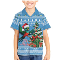 Guatemala Christmas Family Matching Mermaid Dress and Hawaiian Shirt Quetzal Feliz Navidad - Wonder Print Shop