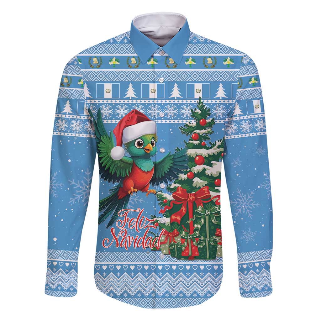 Guatemala Christmas Family Matching Off Shoulder Maxi Dress and Hawaiian Shirt Quetzal Feliz Navidad - Wonder Print Shop