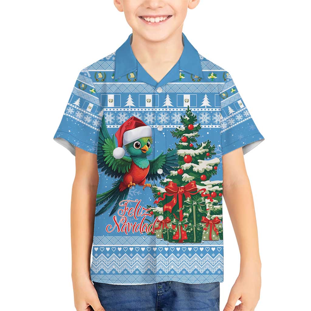 Guatemala Christmas Family Matching Puletasi and Hawaiian Shirt Quetzal Feliz Navidad - Wonder Print Shop