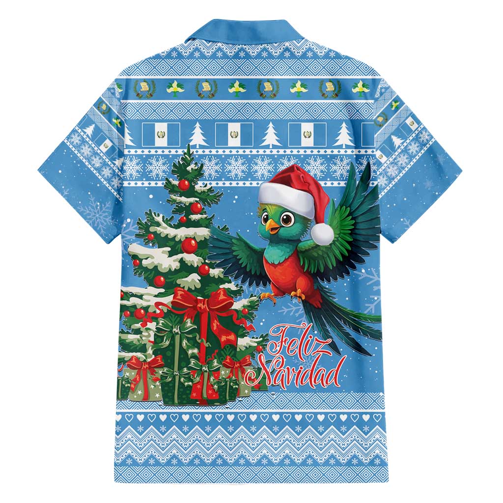 Guatemala Christmas Family Matching Short Sleeve Bodycon Dress and Hawaiian Shirt Quetzal Feliz Navidad - Wonder Print Shop
