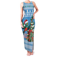 Guatemala Christmas Family Matching Tank Maxi Dress and Hawaiian Shirt Quetzal Feliz Navidad - Wonder Print Shop