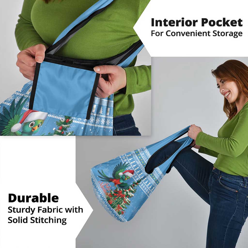 Guatemala Christmas Grocery Bag Quetzal Feliz Navidad