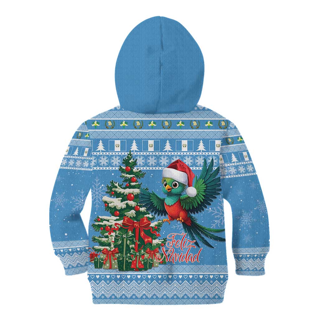 Guatemala Christmas Kid Hoodie Quetzal Feliz Navidad - Wonder Print Shop