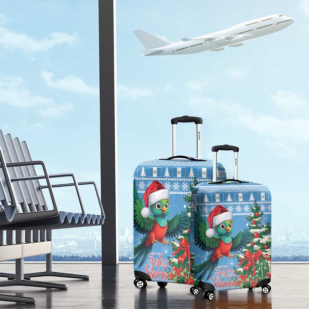 Guatemala Christmas Luggage Cover Quetzal Feliz Navidad - Wonder Print Shop