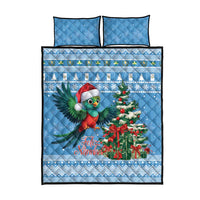 Guatemala Christmas Quilt Bed Set Quetzal Feliz Navidad - Wonder Print Shop