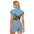 Guatemala Christmas Raglan Cropped T Shirt Quetzal Feliz Navidad - Wonder Print Shop