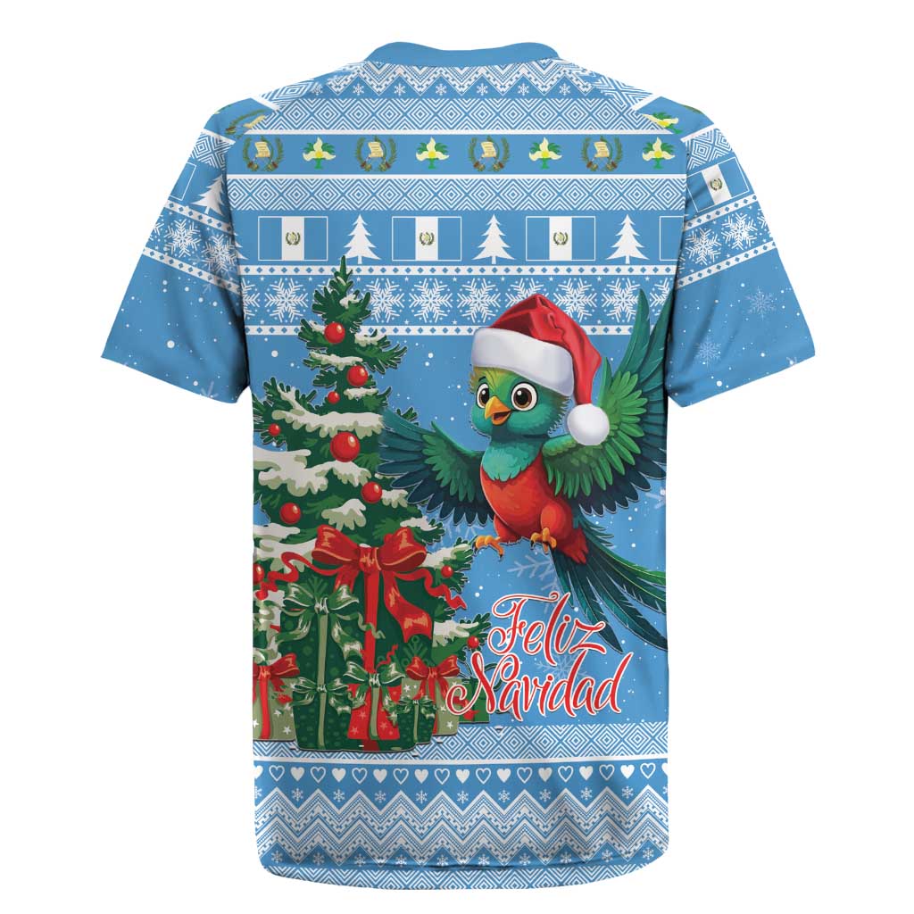 Guatemala Christmas Rugby Jersey Quetzal Feliz Navidad - Wonder Print Shop