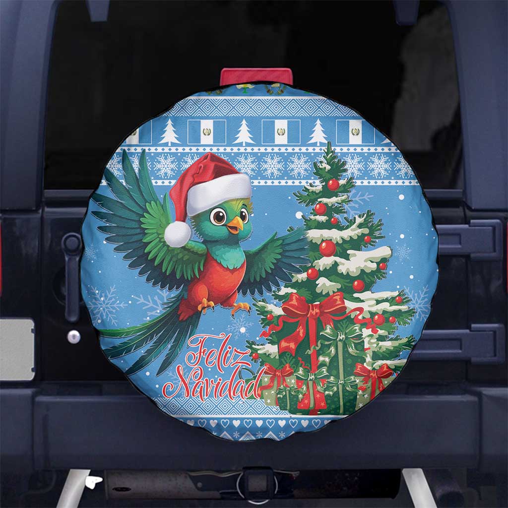 Guatemala Christmas Spare Tire Cover Quetzal Feliz Navidad - Wonder Print Shop