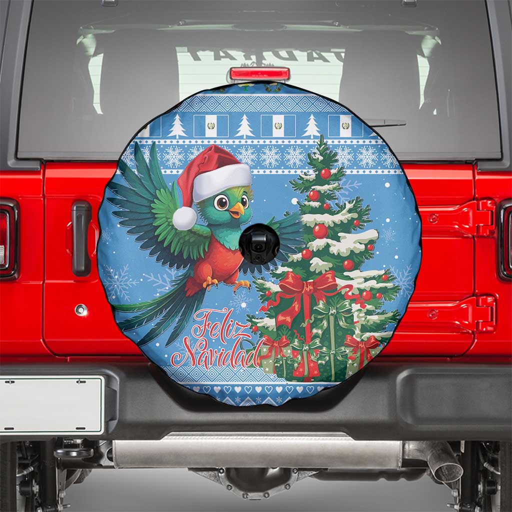 Guatemala Christmas Spare Tire Cover Quetzal Feliz Navidad - Wonder Print Shop
