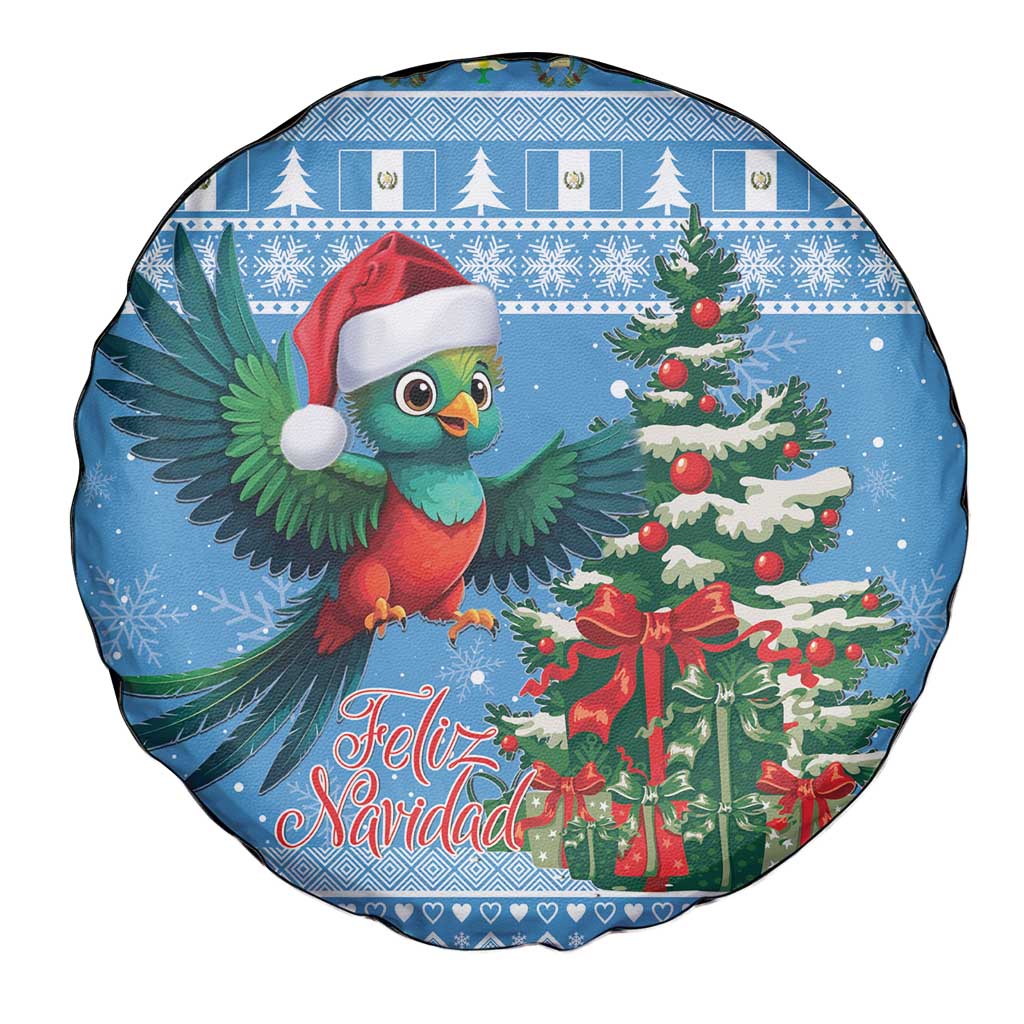 Guatemala Christmas Spare Tire Cover Quetzal Feliz Navidad - Wonder Print Shop