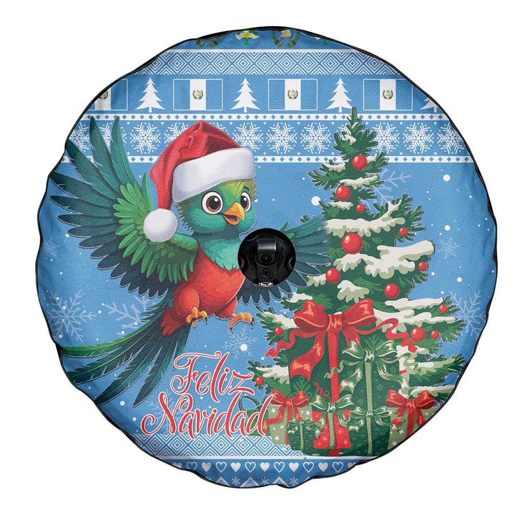Guatemala Christmas Spare Tire Cover Quetzal Feliz Navidad - Wonder Print Shop