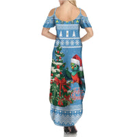 Guatemala Christmas Summer Maxi Dress Quetzal Feliz Navidad - Wonder Print Shop