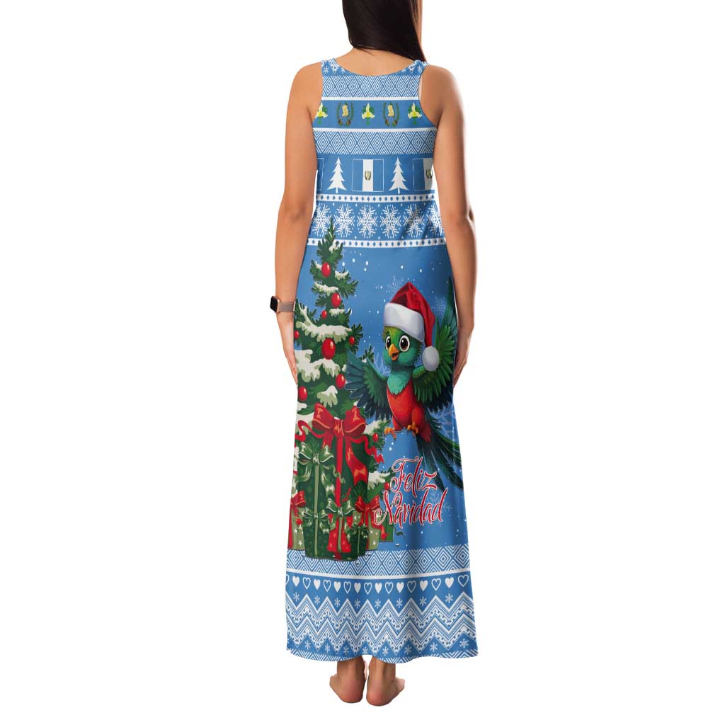Guatemala Christmas Tank Maxi Dress Quetzal Feliz Navidad - Wonder Print Shop