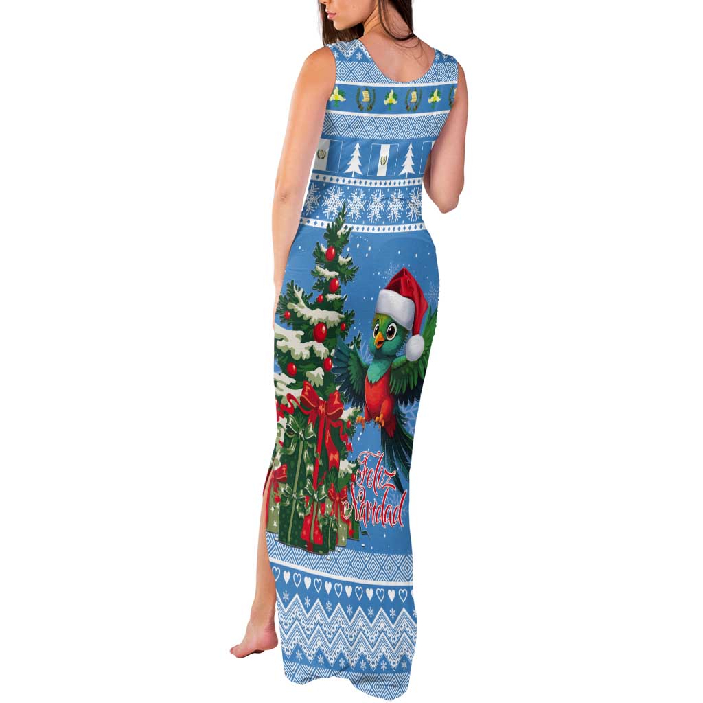 Guatemala Christmas Tank Maxi Dress Quetzal Feliz Navidad - Wonder Print Shop