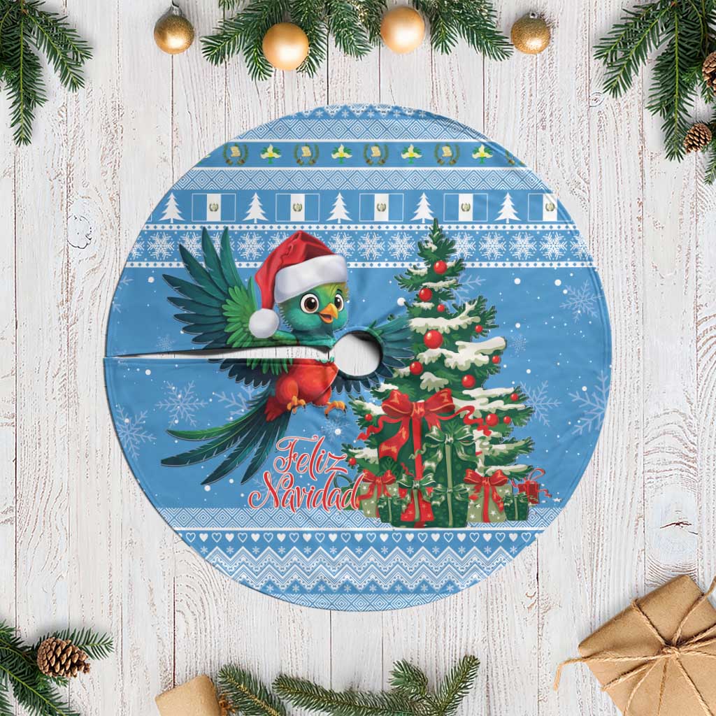 Guatemala Christmas Tree Skirt Quetzal Feliz Navidad - Wonder Print Shop