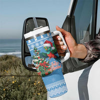 Guatemala Christmas Tumbler With Handle Quetzal Feliz Navidad - Wonder Print Shop