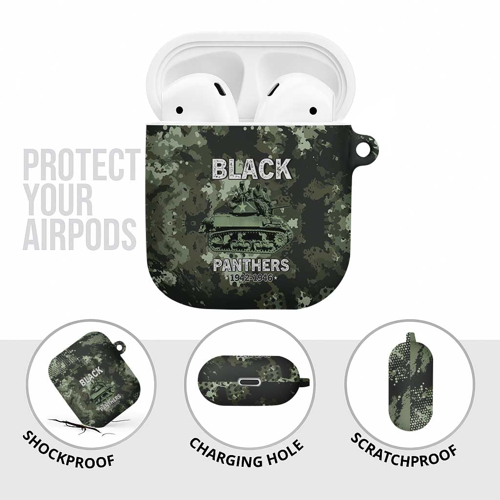 761st Tank Battalion Black Panthers AirPods Case WWII Military Camouflage - Wonder Print Shop