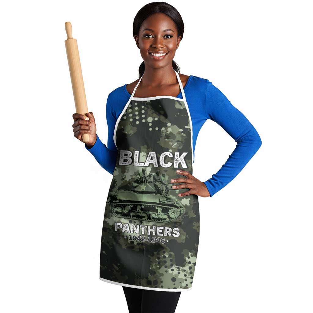 761st Tank Battalion Black Panthers Apron WWII Military Camouflage - Wonder Print Shop