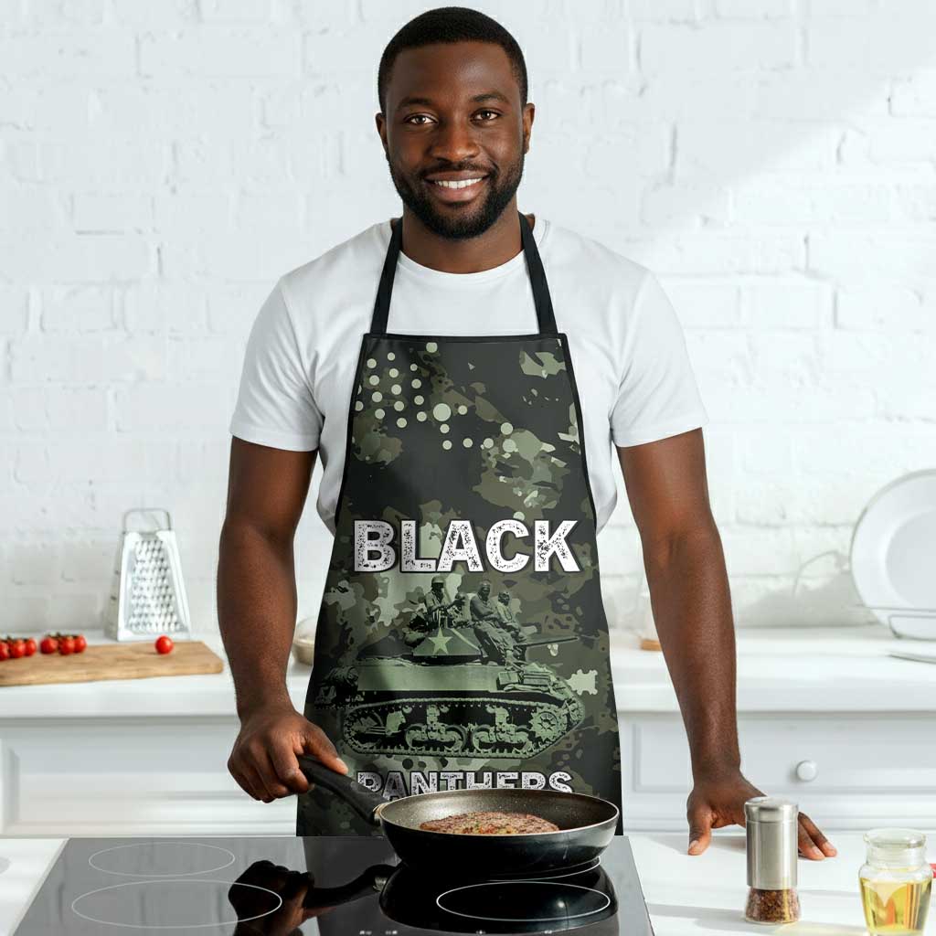 761st Tank Battalion Black Panthers Apron WWII Military Camouflage - Wonder Print Shop