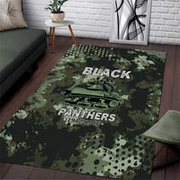 761st Tank Battalion Black Panthers Area Rug WWII Military Camouflage - Wonder Print Shop