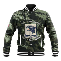 761st Tank Battalion Black Panthers Baseball Jacket WWII Military Camouflage - Wonder Print Shop