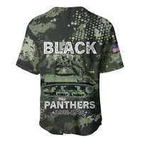 761st Tank Battalion Black Panthers Baseball Jersey WWII Military Camouflage - Wonder Print Shop