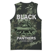 761st Tank Battalion Black Panthers Basketball Jersey WWII Military Camouflage - Wonder Print Shop