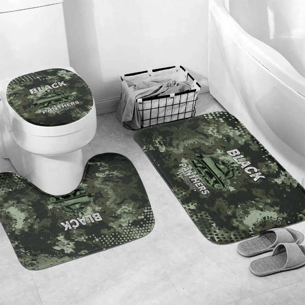 761st Tank Battalion Black Panthers Bathroom Set WWII Military Camouflage - Wonder Print Shop