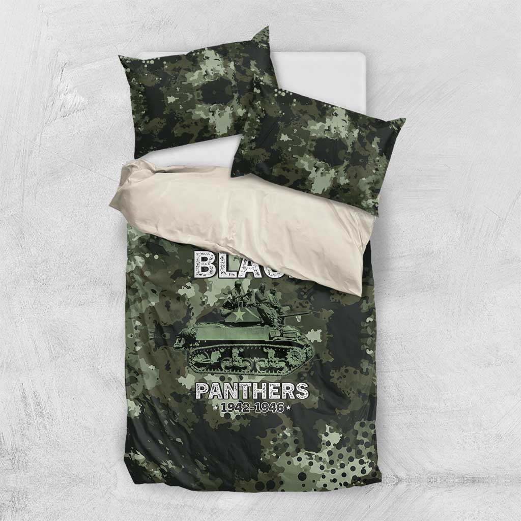 761st Tank Battalion Black Panthers Bedding Set WWII Military Camouflage - Wonder Print Shop