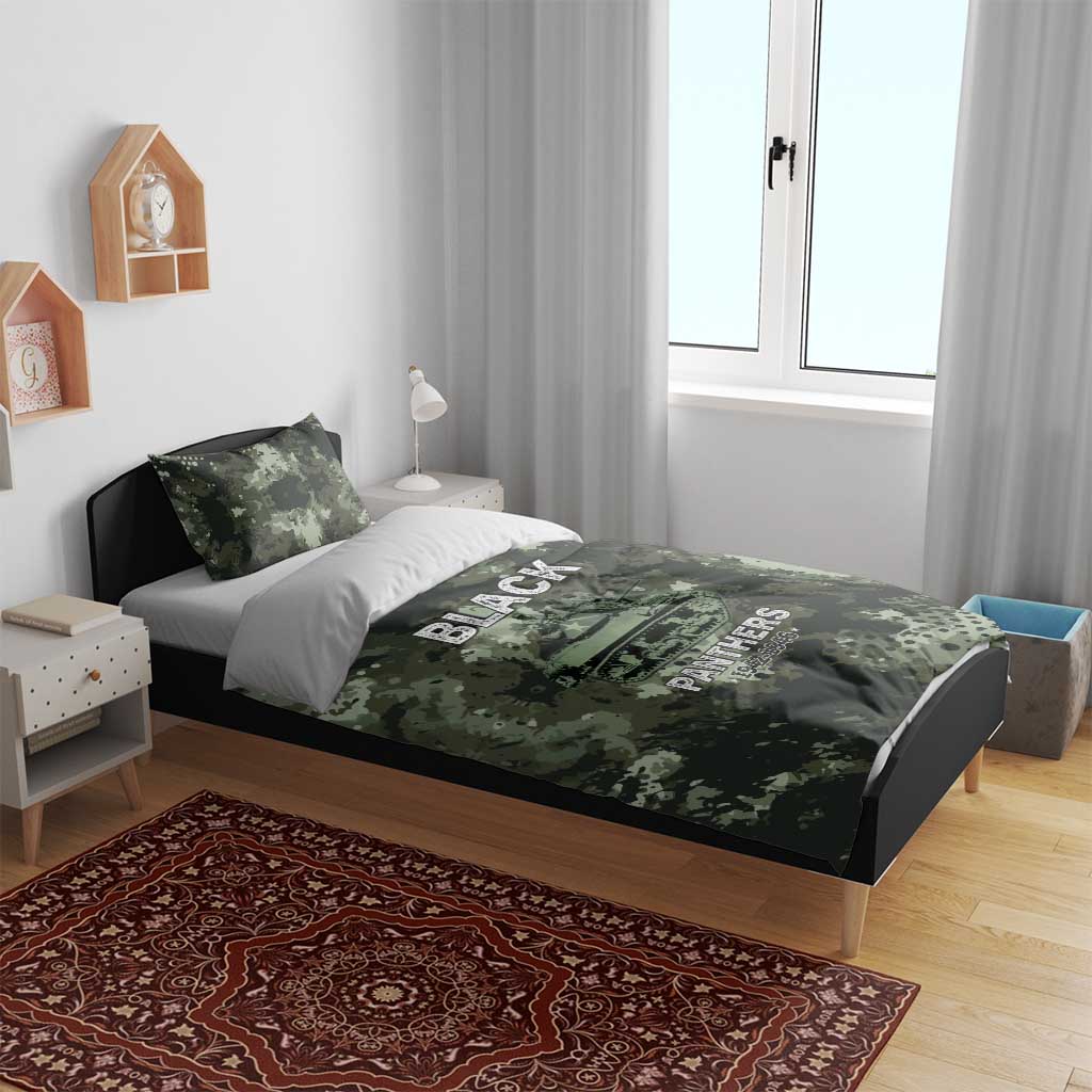 761st Tank Battalion Black Panthers Bedding Set WWII Military Camouflage - Wonder Print Shop