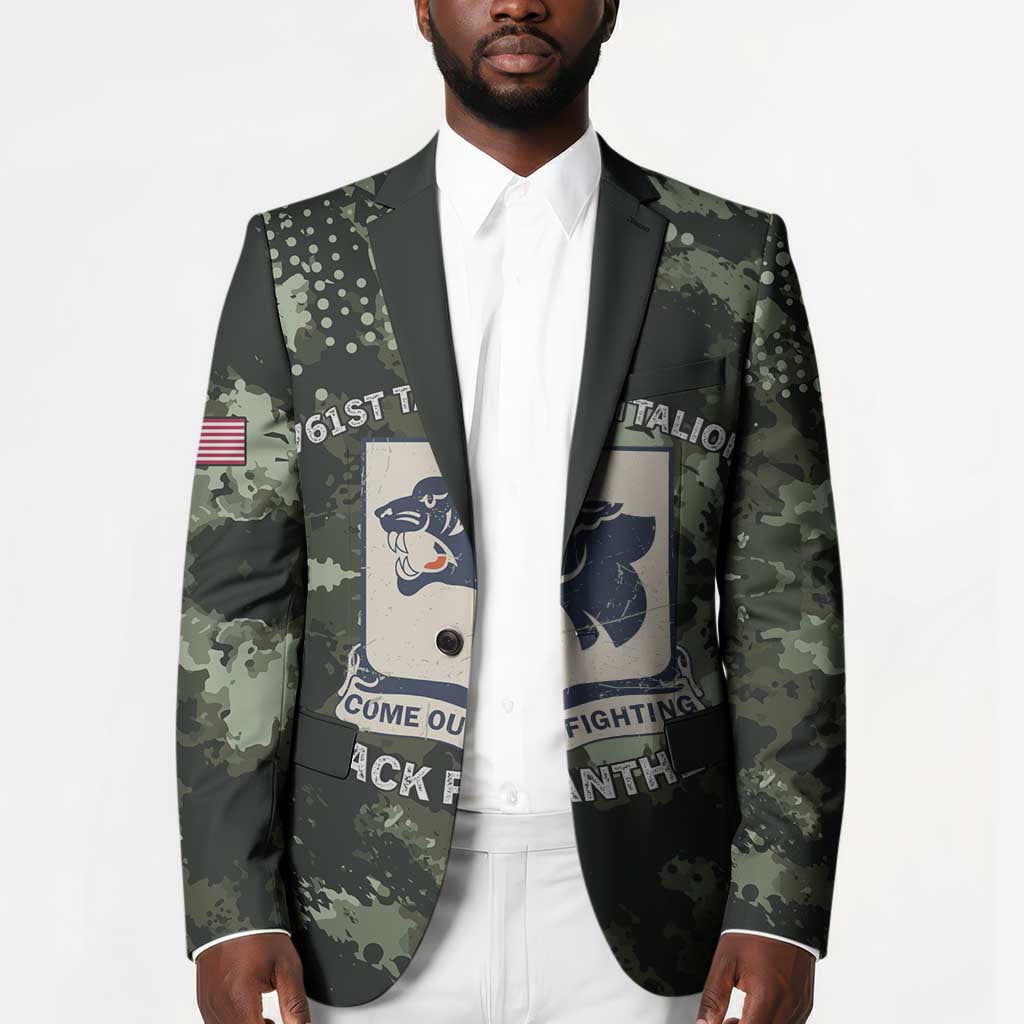 761st Tank Battalion Black Panthers Blazer WWII Military Camouflage - Wonder Print Shop
