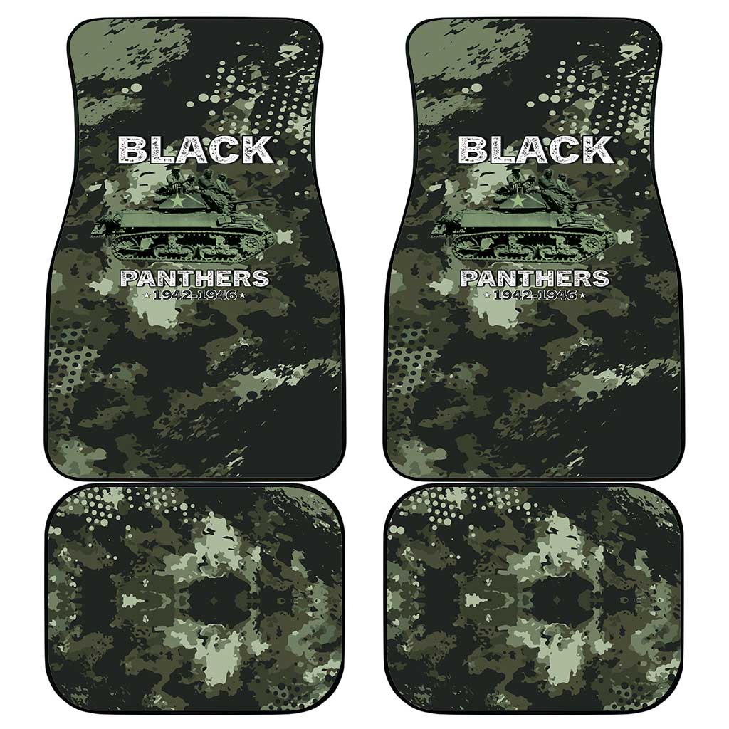 761st Tank Battalion Black Panthers Car Mats WWII Military Camouflage - Wonder Print Shop