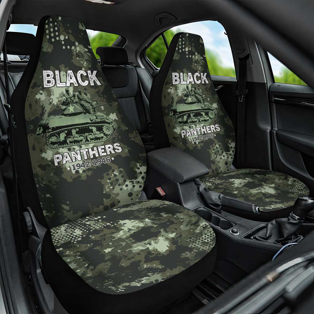 761st Tank Battalion Black Panthers Car Seat Cover WWII Military Camouflage - Wonder Print Shop