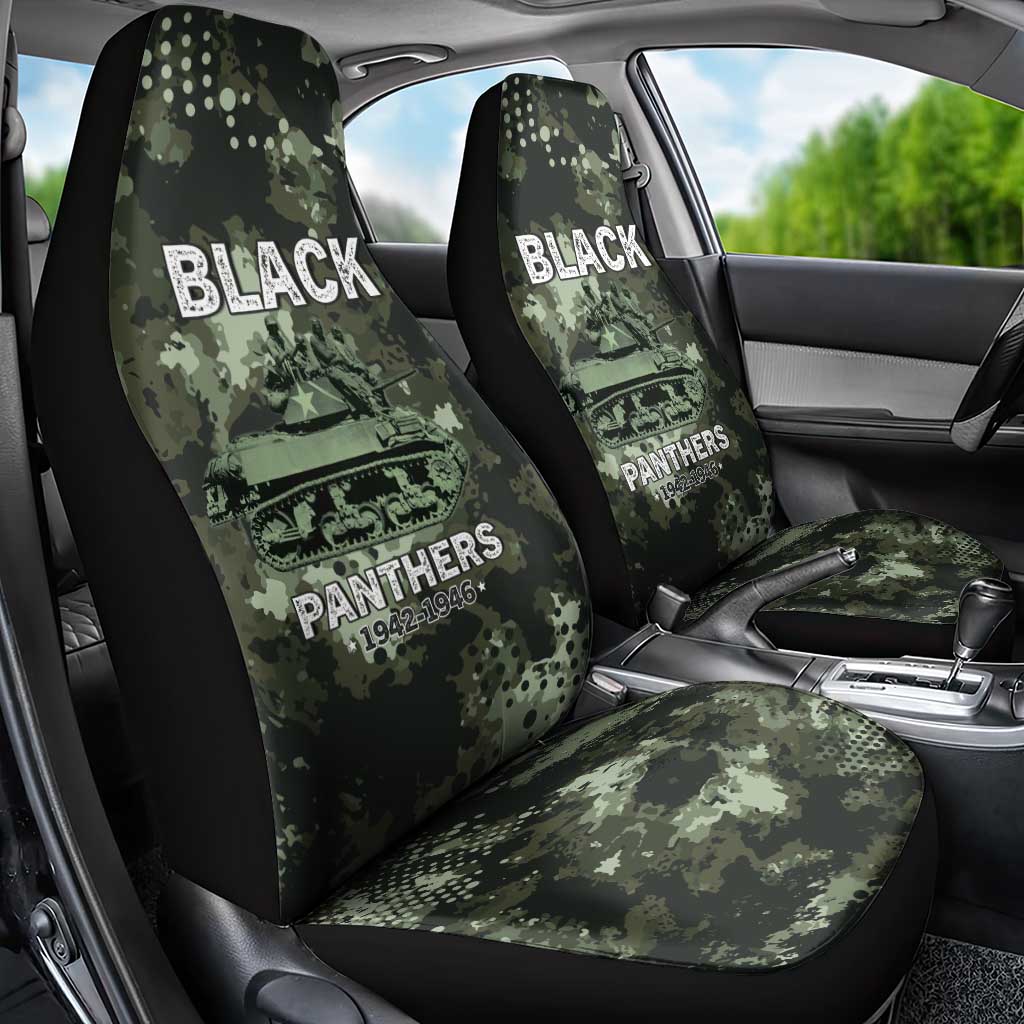 761st Tank Battalion Black Panthers Car Seat Cover WWII Military Camouflage - Wonder Print Shop