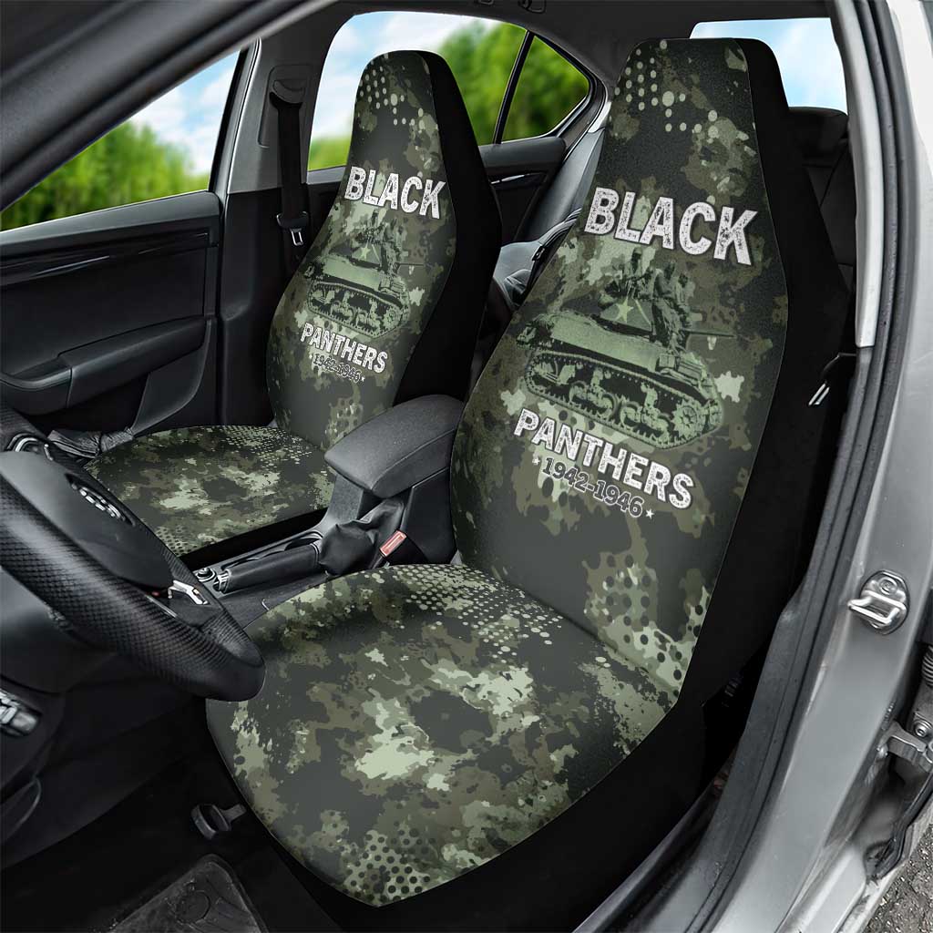 761st Tank Battalion Black Panthers Car Seat Cover WWII Military Camouflage - Wonder Print Shop