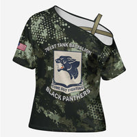 761st Tank Battalion Black Panthers Cross Shoulder Shirt WWII Military Camouflage - Wonder Print Shop