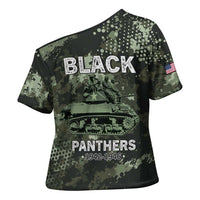 761st Tank Battalion Black Panthers Cross Shoulder Shirt WWII Military Camouflage - Wonder Print Shop