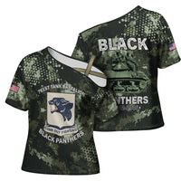 761st Tank Battalion Black Panthers Cross Shoulder Shirt WWII Military Camouflage - Wonder Print Shop