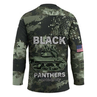 761st Tank Battalion Black Panthers Hockey Jersey WWII Military Camouflage - Wonder Print Shop