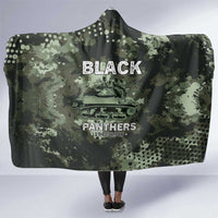 761st Tank Battalion Black Panthers Hooded Blanket WWII Military Camouflage - Wonder Print Shop