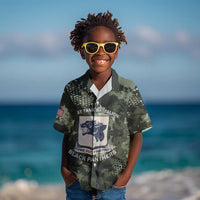 761st Tank Battalion Black Panthers Kid Hawaiian Shirt WWII Military Camouflage - Wonder Print Shop