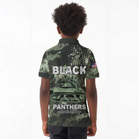 761st Tank Battalion Black Panthers Kid Polo Shirt WWII Military Camouflage - Wonder Print Shop
