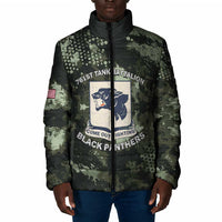 761st Tank Battalion Black Panthers Padded Jacket WWII Military Camouflage - Wonder Print Shop