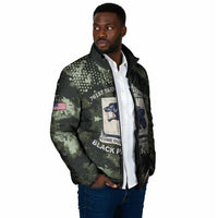 761st Tank Battalion Black Panthers Padded Jacket WWII Military Camouflage - Wonder Print Shop