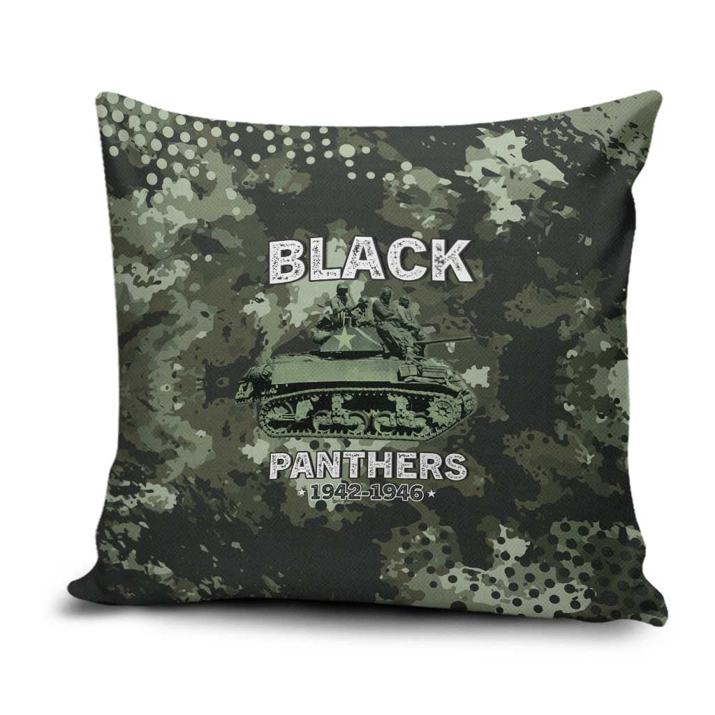 761st Tank Battalion Black Panthers Pillow Cover WWII Military Camouflage - Wonder Print Shop